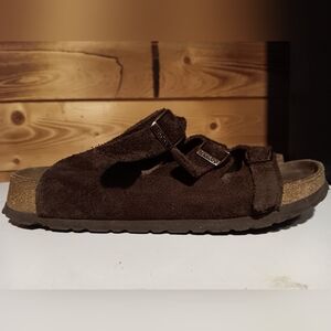 Birkenstock Birkis Brown Suede Sandals Womens 37